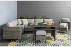 Hayes Outdoor Ottoman -Home Furniture 253554 grey wicker ottoman room 35