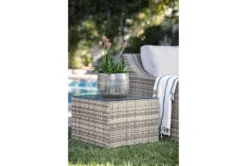 Capri Outdoor End Table -Home Furniture 253575 grey wicker end table room 44