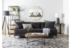 Dunkin 38" Round Coffee Table -Home Furniture 254051 brown wood coffee table room 44