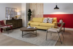 Dunkin 38" Round Coffee Table -Home Furniture 254051 brown wood coffee table room 45