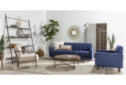 Dunkin 38" Round Coffee Table -Home Furniture 254051 brown wood coffee table room 46