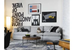 Dunkin 38" Round Coffee Table -Home Furniture 254051 brown wood coffee table room 48