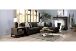 Dunkin 38" Round Coffee Table -Home Furniture 254051 brown wood coffee table room 51