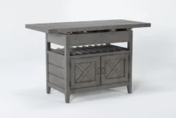 Concord 26-42" Extension Counter Table -Home Furniture 254061 grey wood counter height table side 19