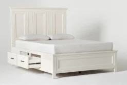 Presby White Queen Panel Bed With Storage 12 Presby White Queen Panel Bed With Storage -Home Furniture 254250 white wood bed storage 04