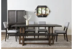 Pierce Espresso 86" Dining Table -Home Furniture 254415 black wood dining table room 46