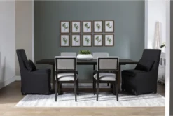 Pierce Espresso 86" Dining Table -Home Furniture 254415 black wood dining table room 47