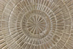 Grey Wash Starburst Hand Carved Bar -Home Furniture 255183 grey wood bar cabinet detail 05