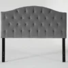 Bella California King Velvet Upholstered Headboard