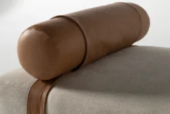 Vaughn 71" Settee By Nate Berkus + Jeremiah Brent -Home Furniture 257970 beige fabric settee detail 03