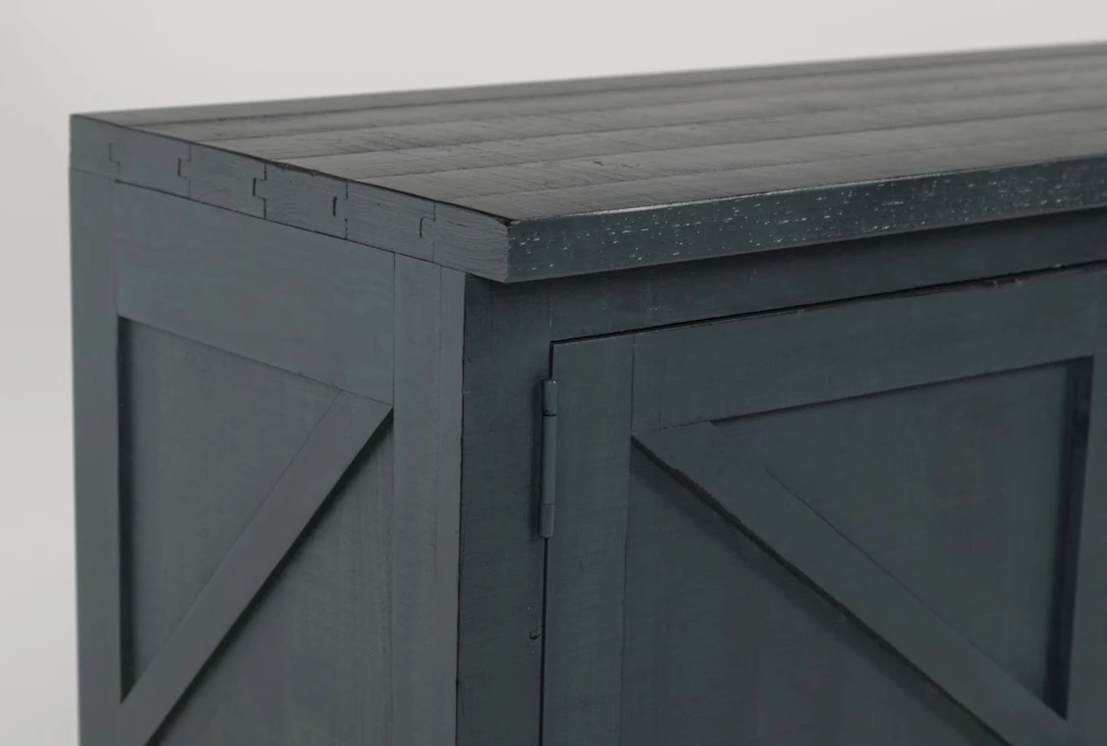 Sinclair Blue Lagoon 78" TV Stand With Glass Doors 5 Sinclair Blue Lagoon 78" TV Stand With Glass Doors - Image 5