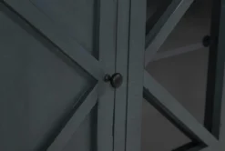 Sinclair Blue Lagoon 78" TV Stand With Glass Doors 12 Sinclair Blue Lagoon 78" TV Stand With Glass Doors -Home Furniture 258161 blue wood media console detail 45