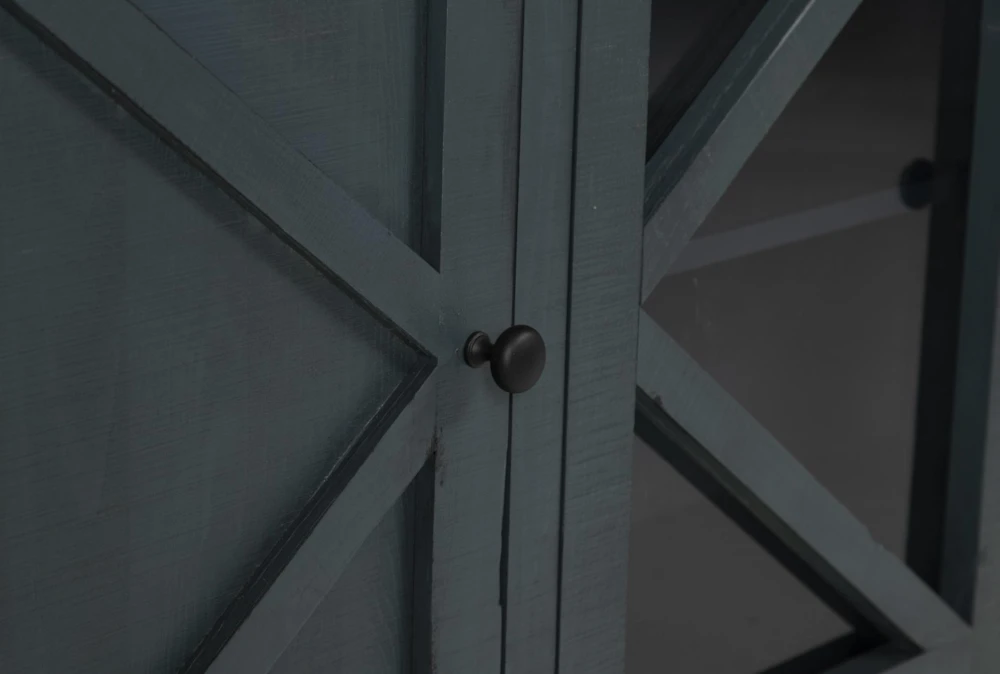 Sinclair Blue Lagoon 78" TV Stand With Glass Doors 6 Sinclair Blue Lagoon 78" TV Stand With Glass Doors - Image 6