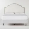 Brielle Queen Upholstered Headboard With Metal Bed Frame