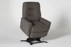 Rogan II Fabric Power-Lift Recliner -Home Furniture 259133 black fabric lift feature 03