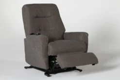 Rogan II Fabric Power-Lift Recliner -Home Furniture 259133 black fabric lift recliner 04