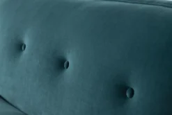 Holden IV 51" Velvet Settee -Home Furniture 260504 blue fabric settee detail 46