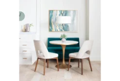 Holden IV 51" Velvet Settee -Home Furniture 260504 blue fabric settee room 62