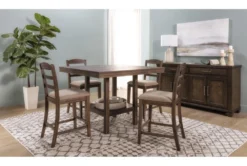 Ashbury 48" Square Counter Table 10 Ashbury 48" Square Counter Table -Home Furniture 261186 grey veneer counter height table room 46