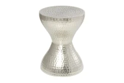 Silver 18" Metal Accent Table -Home Furniture 261301 silver metal accent table back 82