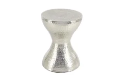 Silver 18" Metal Accent Table -Home Furniture 261301 silver metal accent table material 76