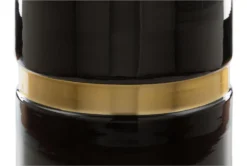 Round Gold + Black Accent Table -Home Furniture 261932 black metal end table detail 47 1