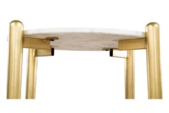 Pico End Table -Home Furniture 262519 white marble end table detail 52