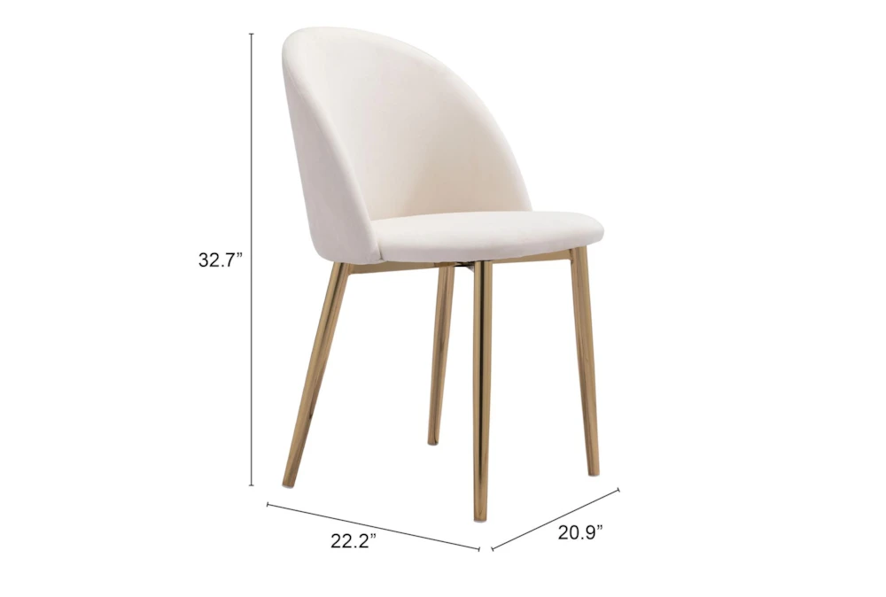 Comfy Cream Dining Side Chair Set Of 2 8 Comfy Cream Dining Side Chair Set Of 2 - Image 8