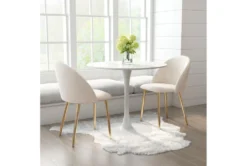 Comfy Cream Dining Side Chair Set Of 2 17 Comfy Cream Dining Side Chair Set Of 2 -Home Furniture 262523 white polyester dining chair room 85