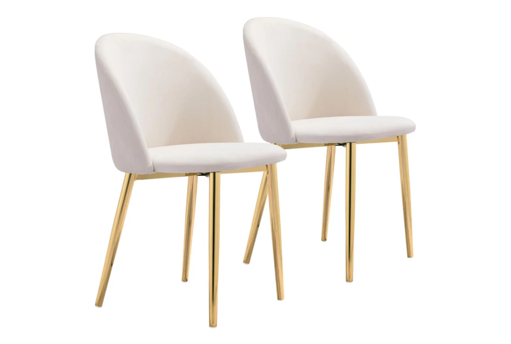 Comfy Cream Dining Side Chair Set Of 2 1 Comfy Cream Dining Side Chair Set Of 2