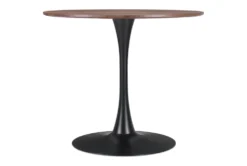 Opera Brown + Black 35" Round Dining Table -Home Furniture 262530 brown mdf dining table detail 45