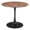 Opera Brown + Black 35" Round Dining Table