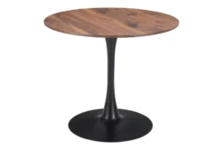 Opera Brown + Black 35" Round Dining Table