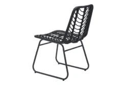 Trask Black Dining Side Chair Set Of 2 -Home Furniture 262627 black polyurethane dining chair detail 47