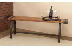 Brown 55" Wood Bench -Home Furniture 262764 metal room 70