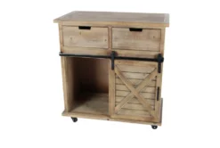 Farmhouse Wine Rack Cabinet -Home Furniture 262790 brown wood cabinet material 76