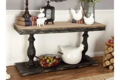 Black Traditional 59" Console Table -Home Furniture 262792 wood room 70
