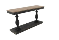 Black Traditional 59" Console Table -Home Furniture 262792 black wood sofa table back 82