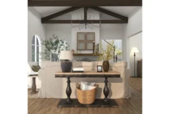 Black Traditional 59" Console Table -Home Furniture 262792 black wood sofa table room 85