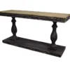 Black Traditional 59" Console Table