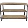 Wood And Metal Industrial 48" Console Table