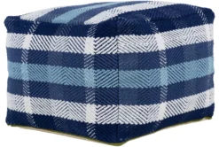 Pouf-Blue White Plaid 8 Pouf-Blue White Plaid -Home Furniture 262862 fiber detail 45