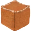 Pouf-Orange Overstitch