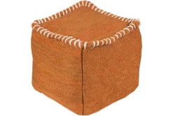 Pouf-Orange Overstitch