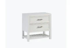 White 2 Drawer End Table