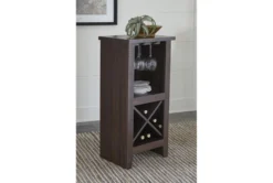 Ternly Brown Wine Cabinet -Home Furniture 266201 brown wood cabinet room 85