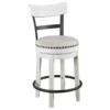 Vale White Uph Swivel 37" Barstool
