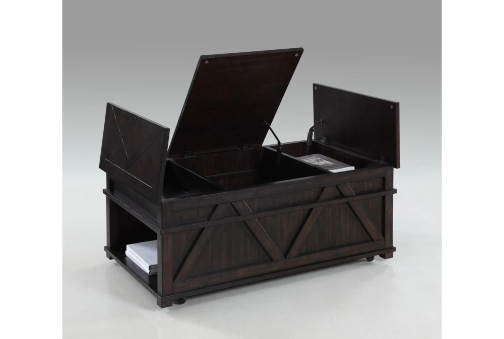 Foxcroft Storage Trunk Coffee Table With Wheels 2 Foxcroft Storage Trunk Coffee Table With Wheels - Image 2