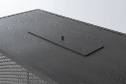 Koro 70" Outdoor Firepit Counter Table -Home Furniture 267399 grey wicker dining table detail 45