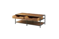Tucker Coffee Table With Storage -Home Furniture 267469 natural wood coffee table detail 46